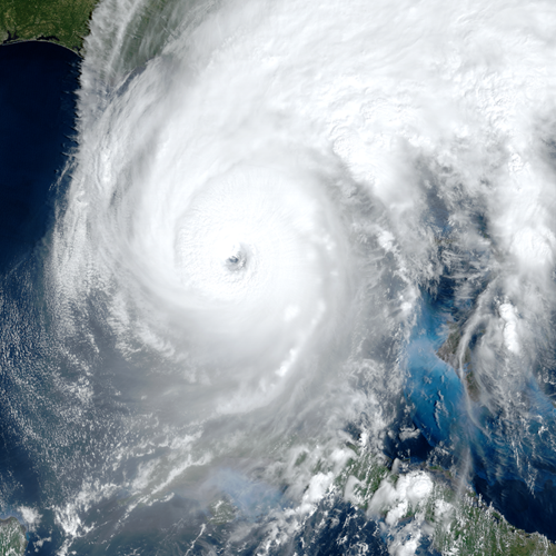 Satellite View of Hurricane