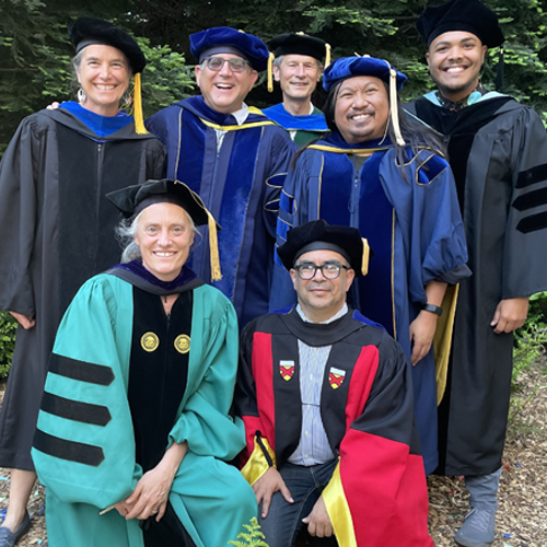 Faculty in regalia