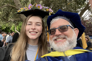 Matt at Graduation with Student